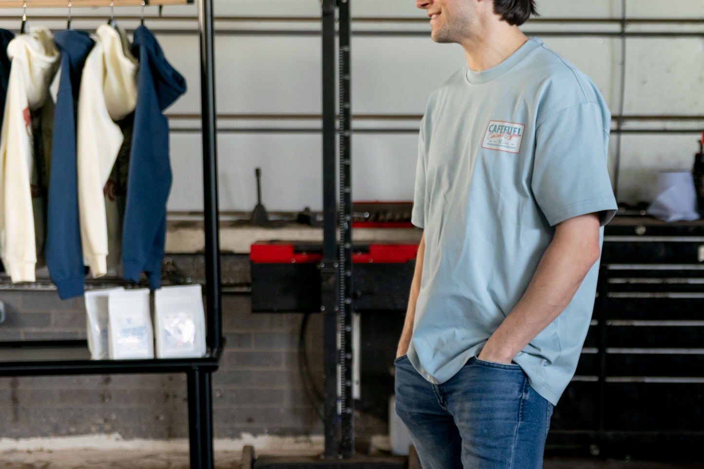 Crew Neck Blue T-Shirt