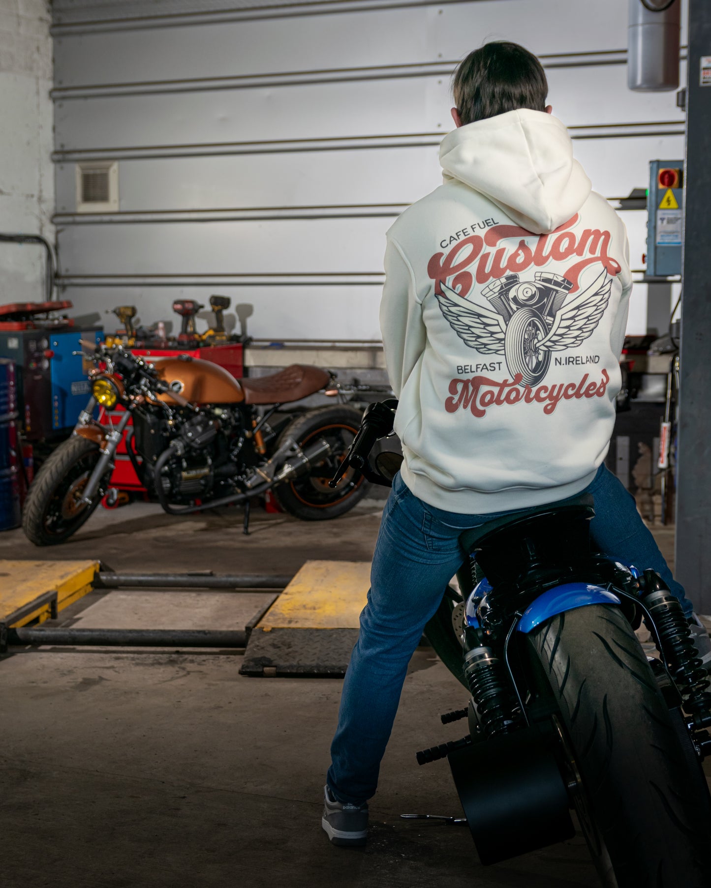Pit Stop Hoodie - Cream