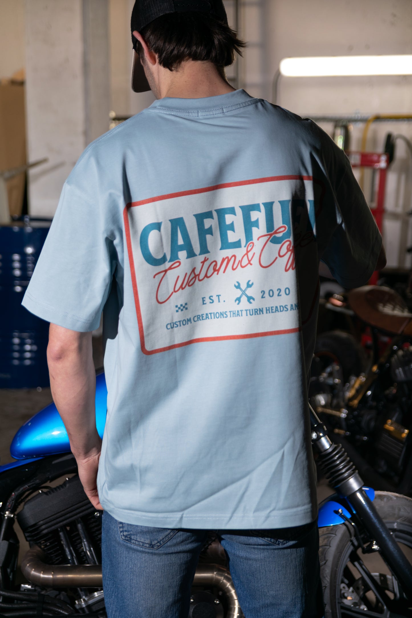 Crew Neck Blue T-Shirt