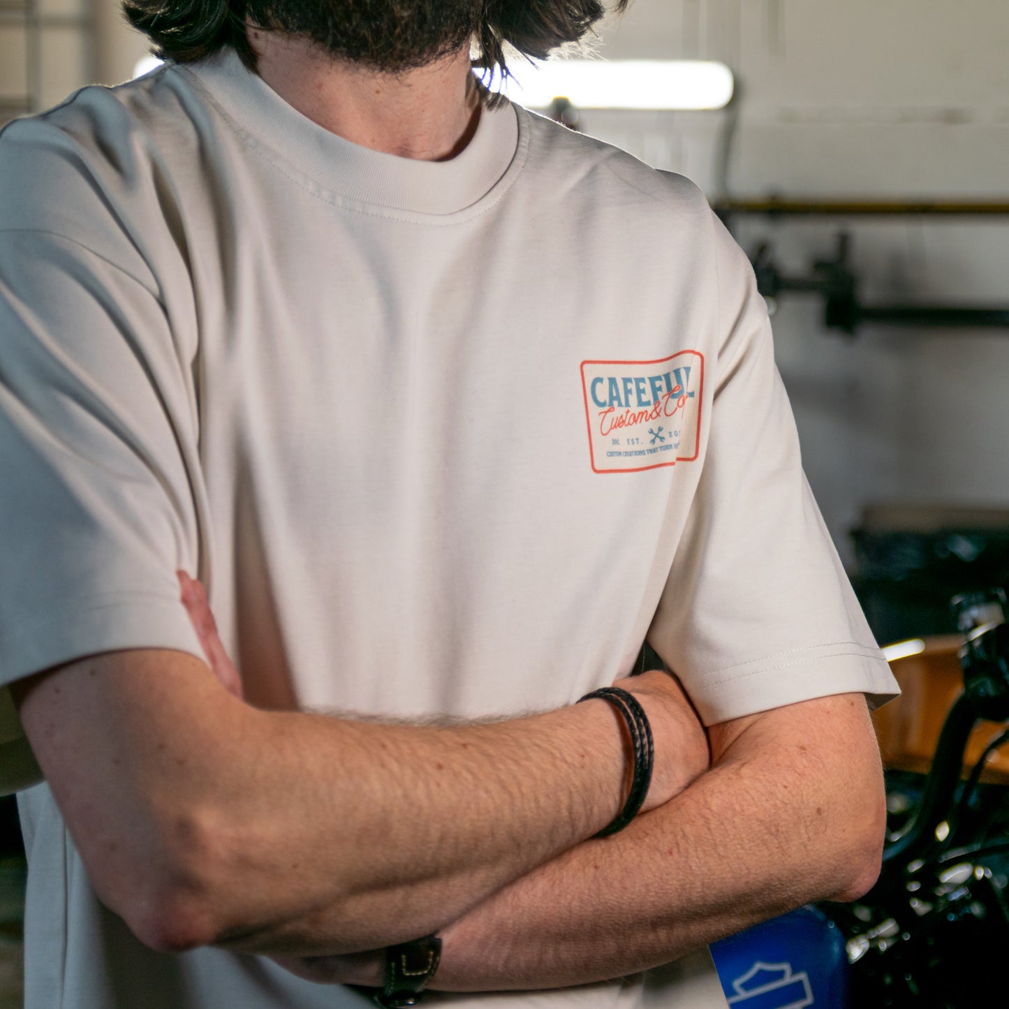 Crew Neck Cream T-Shirt