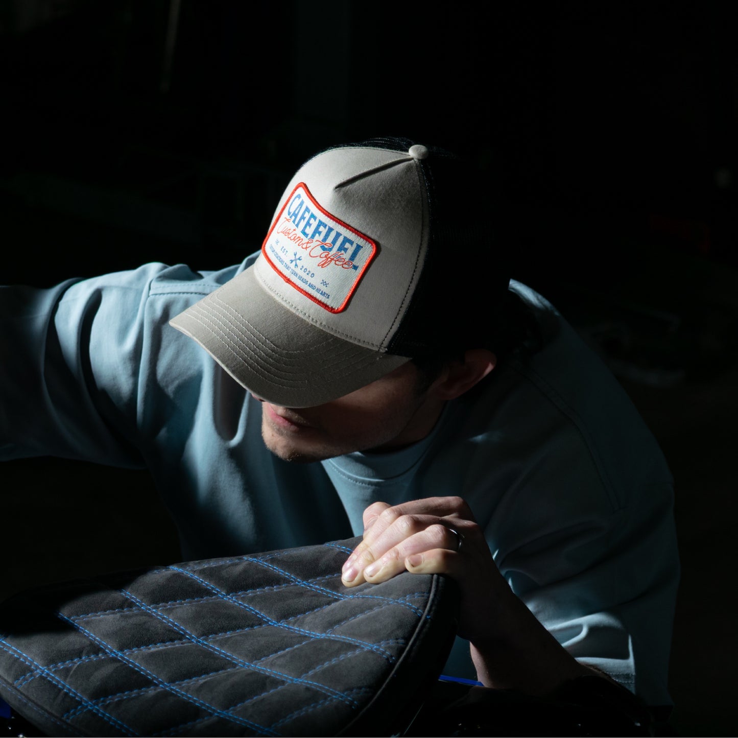 Cafe Rider Vista - Mesh Back Patch Cap