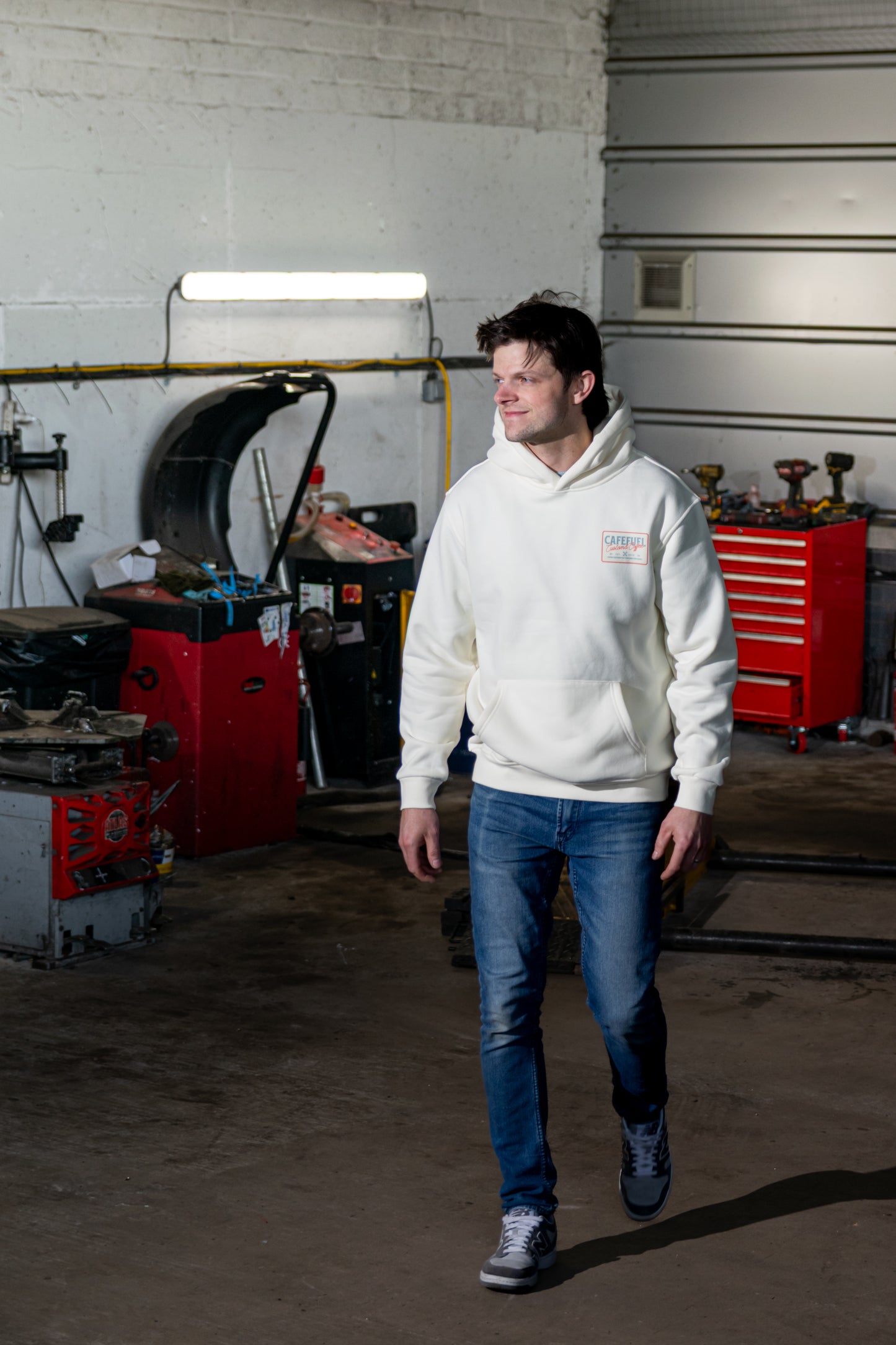 Pit Stop Hoodie - Cream